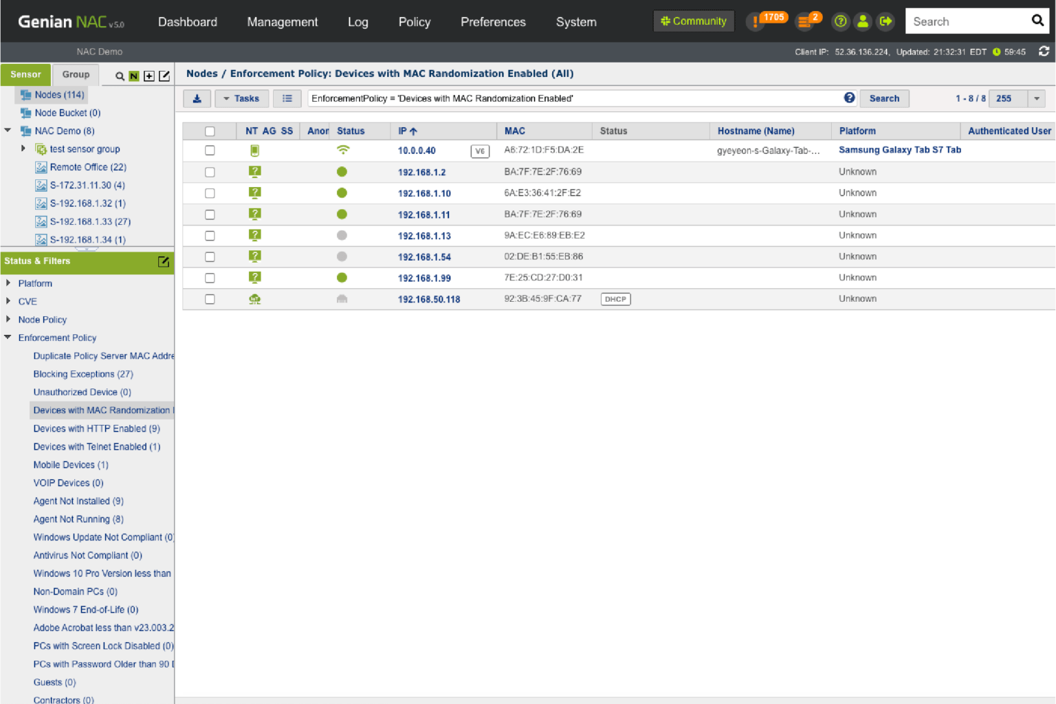 Genians Network Sensor Network Access Control - Genians