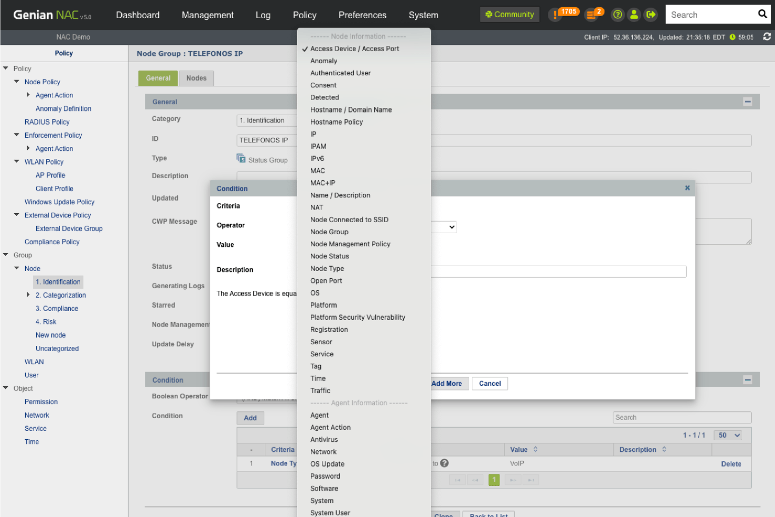 Network Access Control Gui Network Access Control - Genians